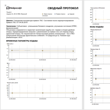 Сводный протокол тренировки ходьбы